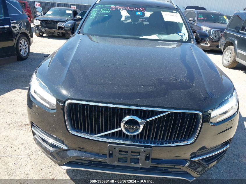 2019 Volvo Xc90 T6 Momentum VIN: YV4A22PK2K1485477 Lot: 39590148