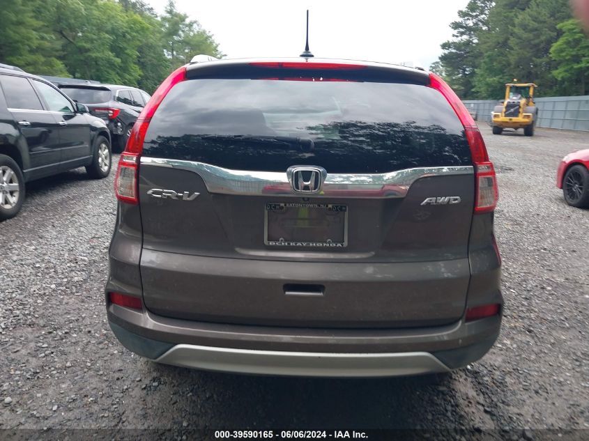 2015 Honda Cr-V Ex-L VIN: 2HKRM4H78FH635791 Lot: 39590165