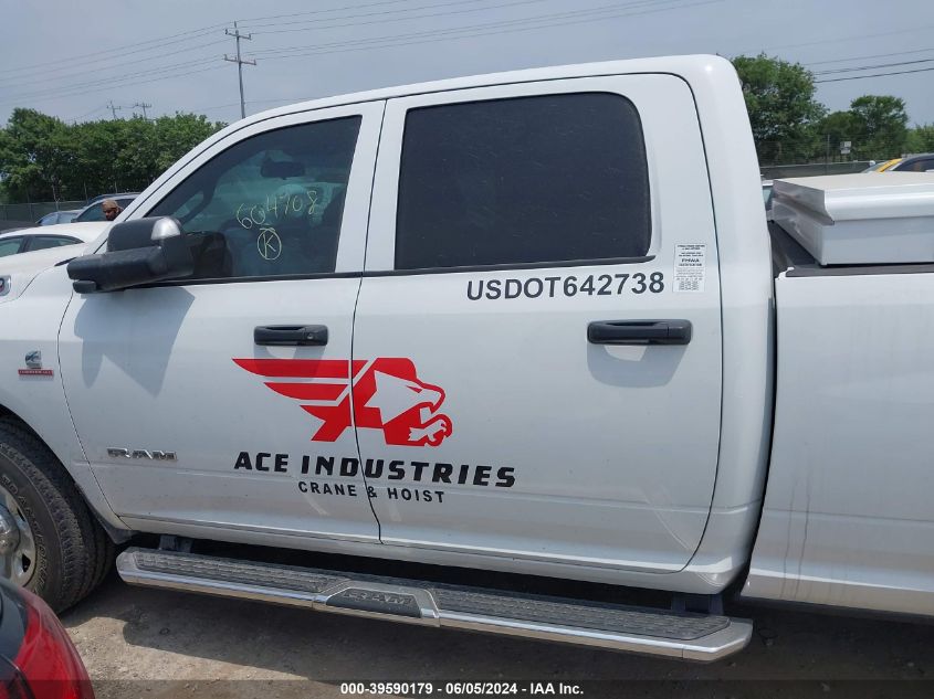 2021 Ram 2500 Tradesman 4X2 8' Box VIN: 3C6UR4HL8MG604708 Lot: 39590179