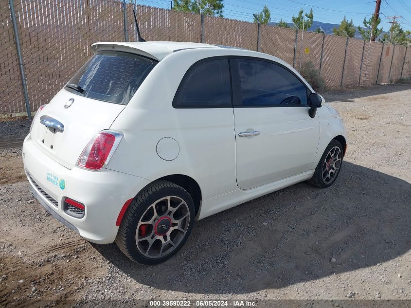 2012 Fiat 500 Sport VIN: 3C3CFFBRXCT114321 Lot: 39590222