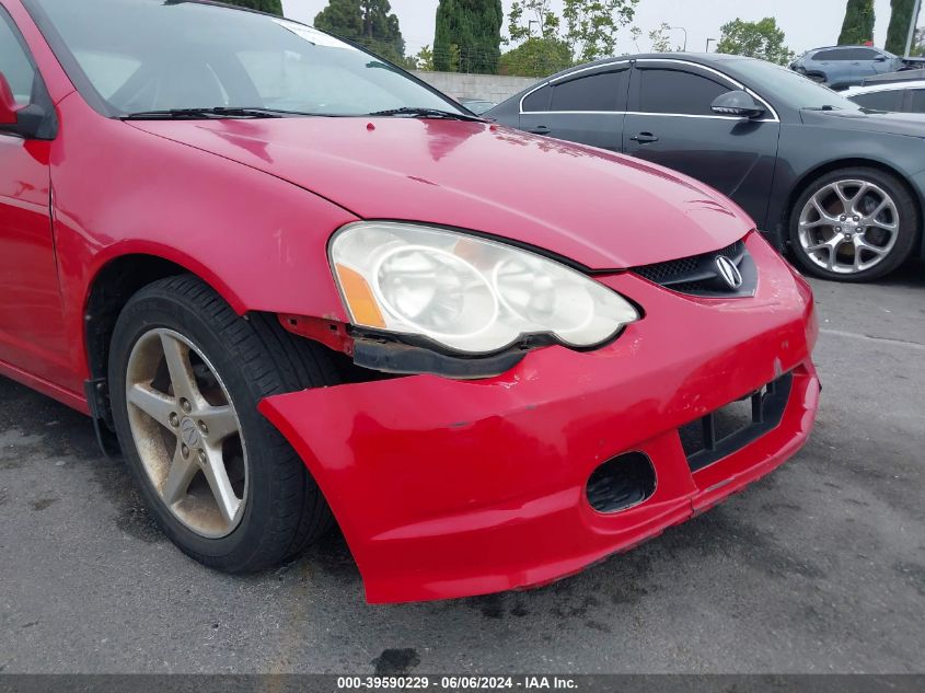 2002 Acura Rsx VIN: JH4DC54802C013174 Lot: 39590229