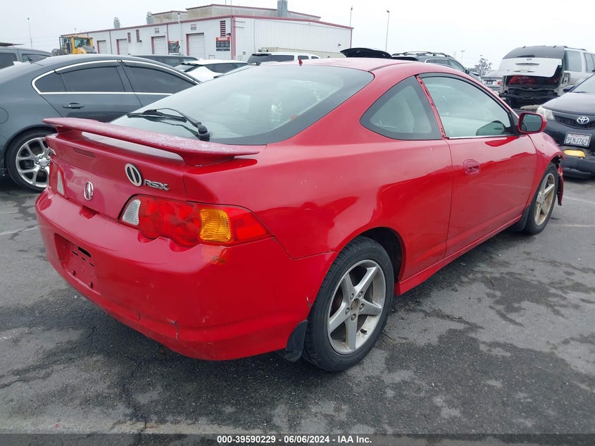 2002 Acura Rsx VIN: JH4DC54802C013174 Lot: 39590229