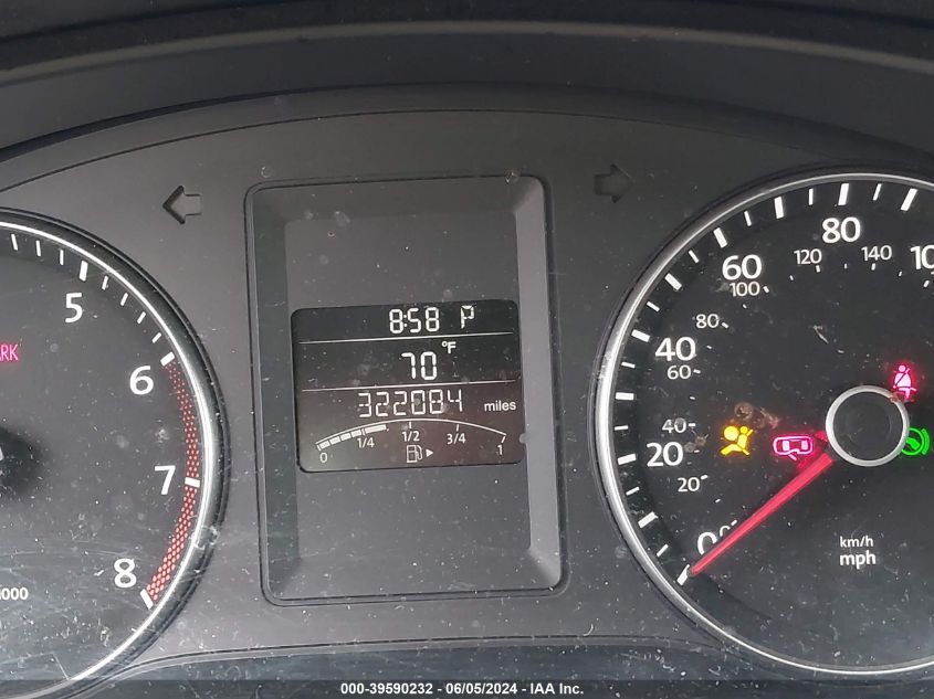 2012 Volkswagen Jetta 2.5L Se VIN: 3VWDP7AJ6CM399461 Lot: 39590232