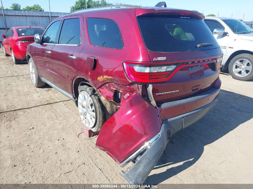 2017 Dodge Durango Sxt Rwd VIN: 1C4RDHAGXHC690114 Lot: 39590244