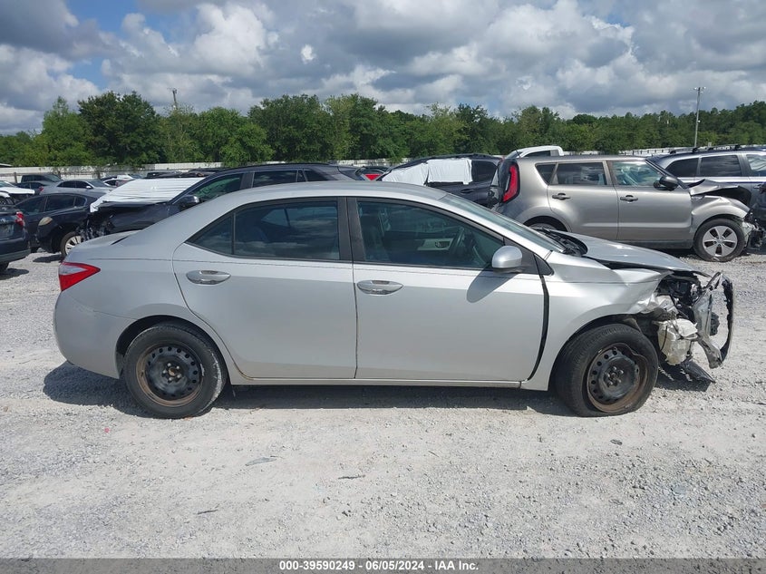 2014 Toyota Corolla Le VIN: 2T1BURHE9EC127697 Lot: 39590249