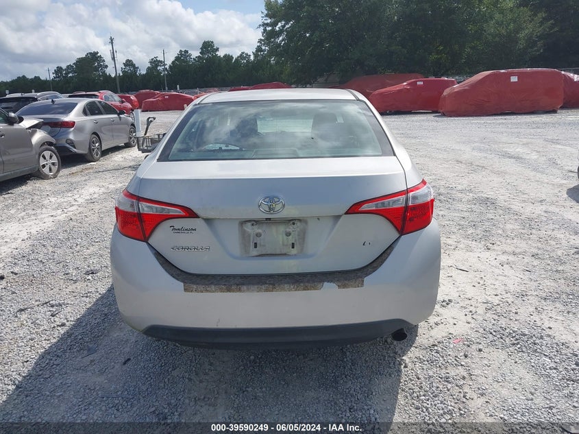 2014 Toyota Corolla Le VIN: 2T1BURHE9EC127697 Lot: 39590249