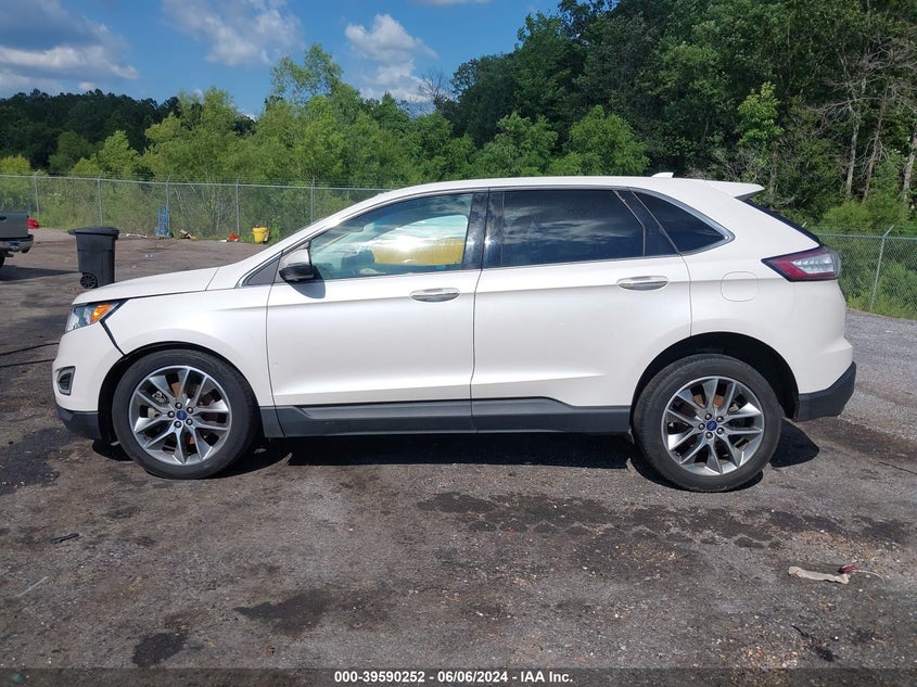 2015 Ford Edge Titanium VIN: 2FMTK3K8XFBB89285 Lot: 39590252