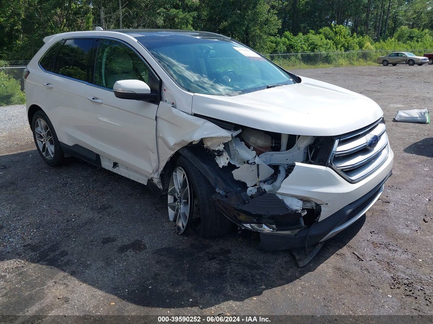 2015 Ford Edge Titanium VIN: 2FMTK3K8XFBB89285 Lot: 39590252