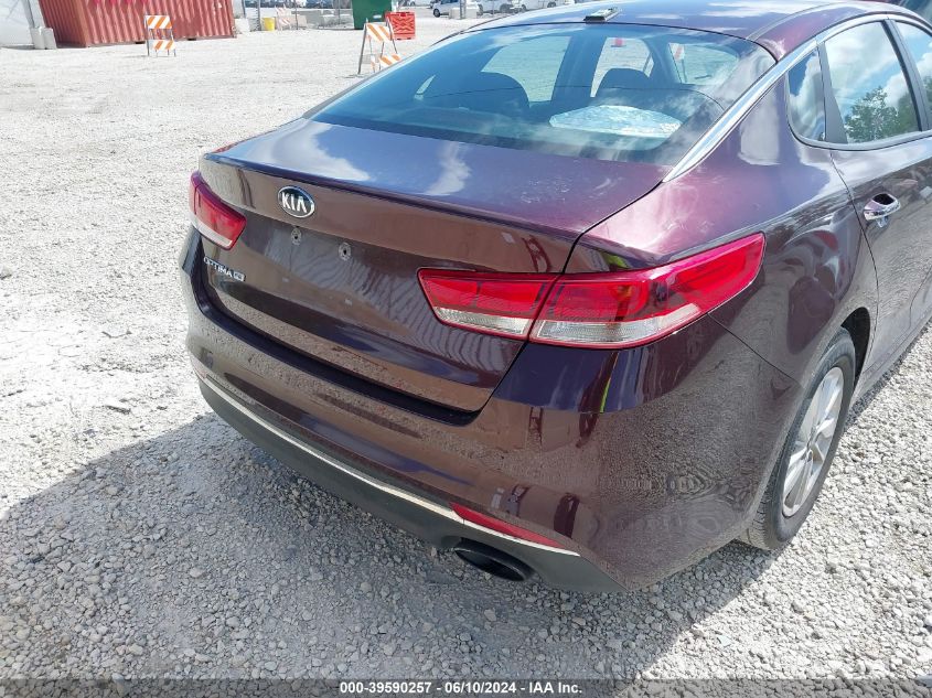 2016 Kia Optima Lx VIN: 5XXGT4L37GG046582 Lot: 39590257