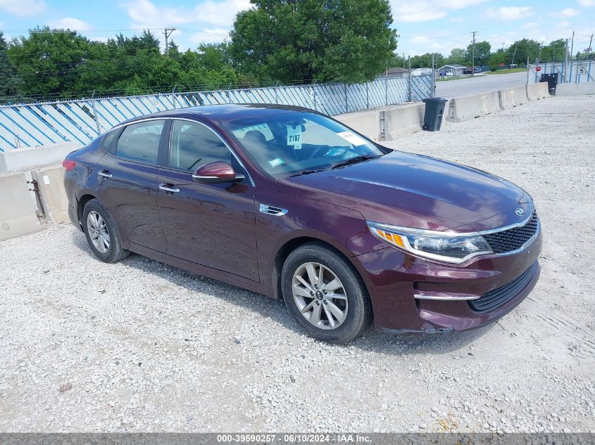 2016 Kia Optima Lx VIN: 5XXGT4L37GG046582 Lot: 39590257