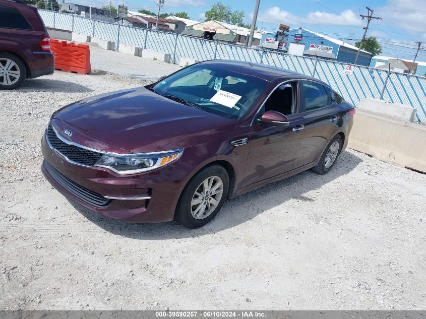 2016 Kia Optima Lx VIN: 5XXGT4L37GG046582 Lot: 39590257