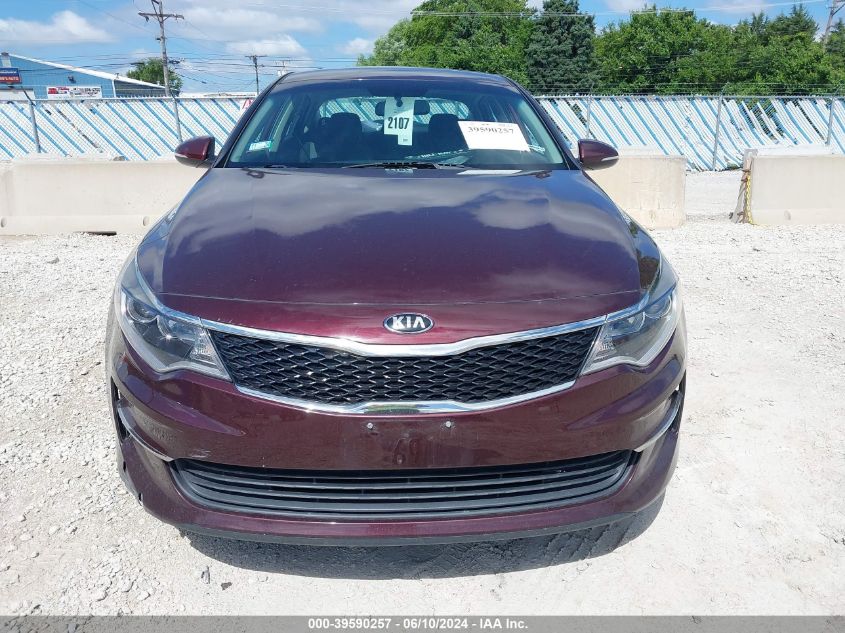 2016 Kia Optima Lx VIN: 5XXGT4L37GG046582 Lot: 39590257