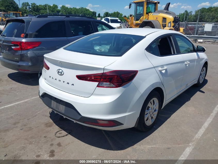 2019 Hyundai Elantra Se VIN: 5NPD74LF5KH491224 Lot: 39590275