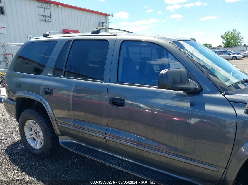 2002 Dodge Durango Slt Plus VIN: 1B4HS58N72F148248 Lot: 39590276