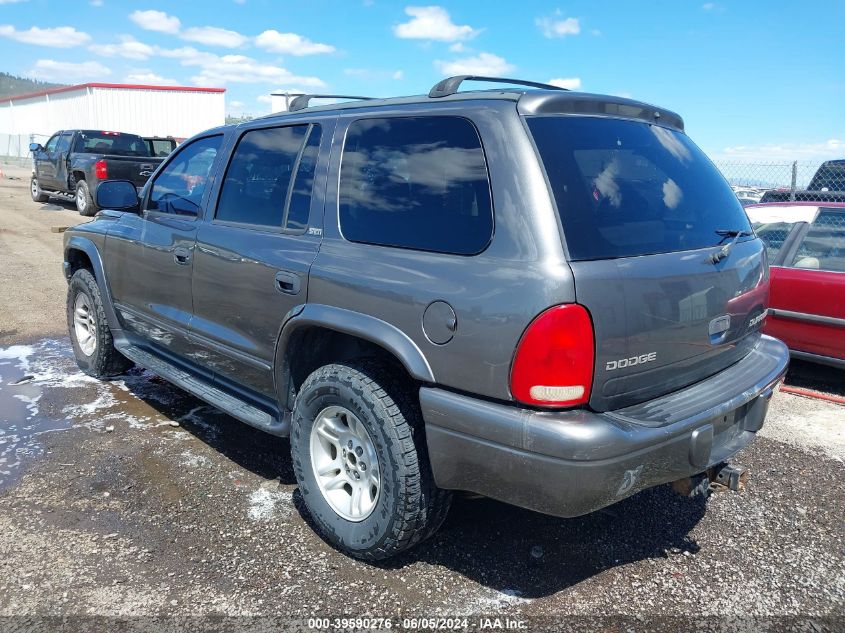 2002 Dodge Durango Slt Plus VIN: 1B4HS58N72F148248 Lot: 39590276