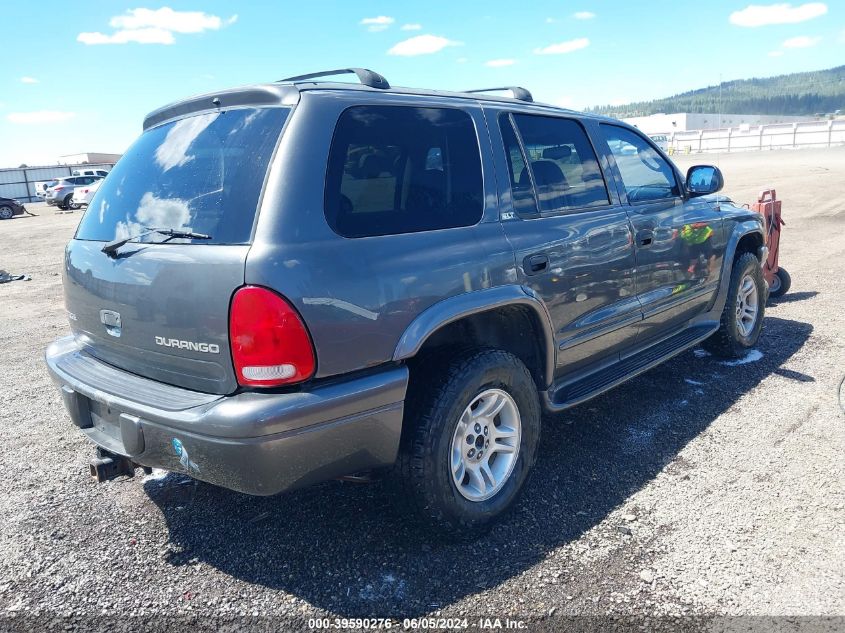 2002 Dodge Durango Slt Plus VIN: 1B4HS58N72F148248 Lot: 39590276