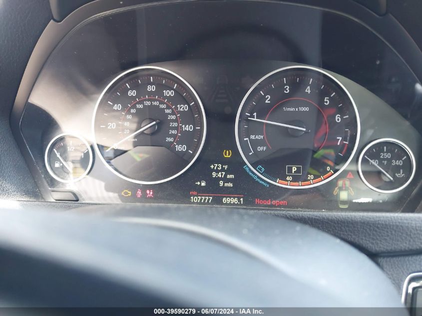 2013 BMW 335I VIN: WBA3A9C57DF475893 Lot: 39590279