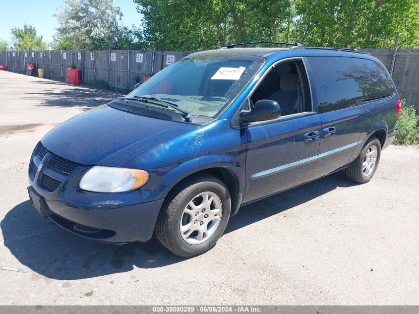 2002 Dodge Grand Caravan Ex VIN: 2B8GP74L02R701648 Lot: 39590289