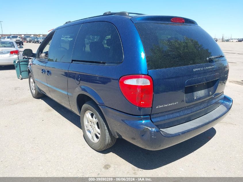 2002 Dodge Grand Caravan Ex VIN: 2B8GP74L02R701648 Lot: 39590289