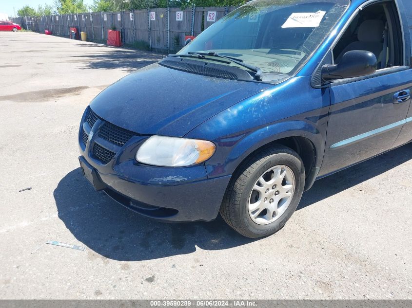 2002 Dodge Grand Caravan Ex VIN: 2B8GP74L02R701648 Lot: 39590289