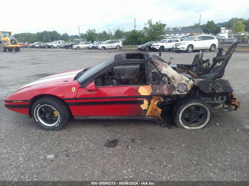 1984 Pontiac Fiero Se VIN: 1G2AF37R1EP235826 Lot: 39590313