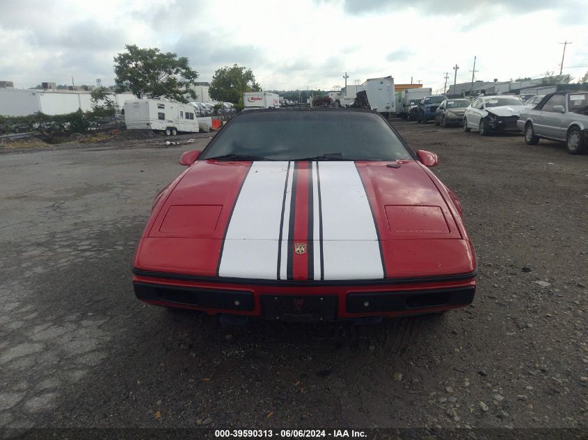 1984 Pontiac Fiero Se VIN: 1G2AF37R1EP235826 Lot: 39590313