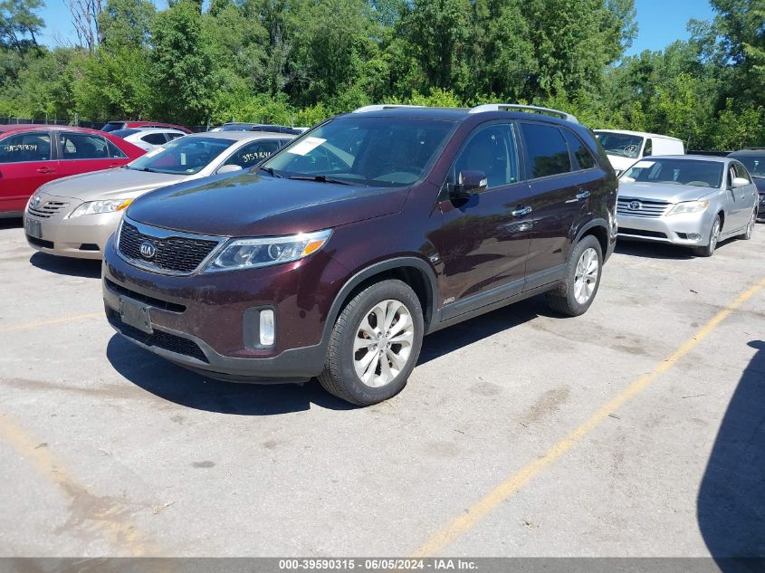 2014 Kia Sorento Ex V6 VIN: 5XYKUDA73EG433250 Lot: 39590315