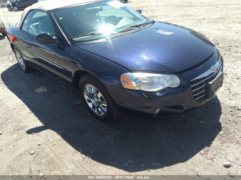 2004 Chrysler Sebring Limited VIN: 1C3EL65R94N403690 Lot: 39590322