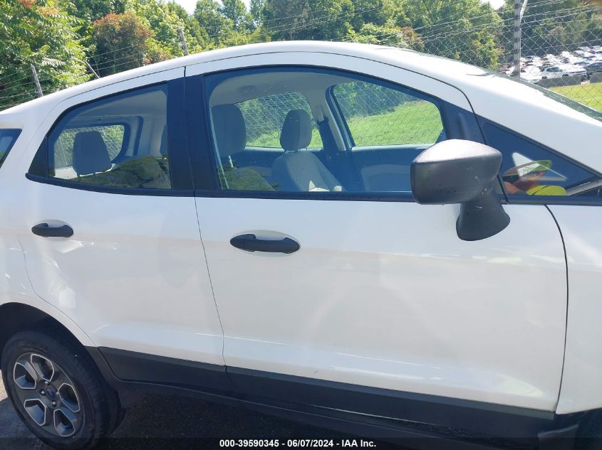 2018 Ford Ecosport S VIN: MAJ6P1SL2JC176086 Lot: 39590345