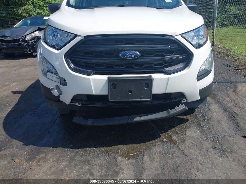 2018 Ford Ecosport S VIN: MAJ6P1SL2JC176086 Lot: 39590345