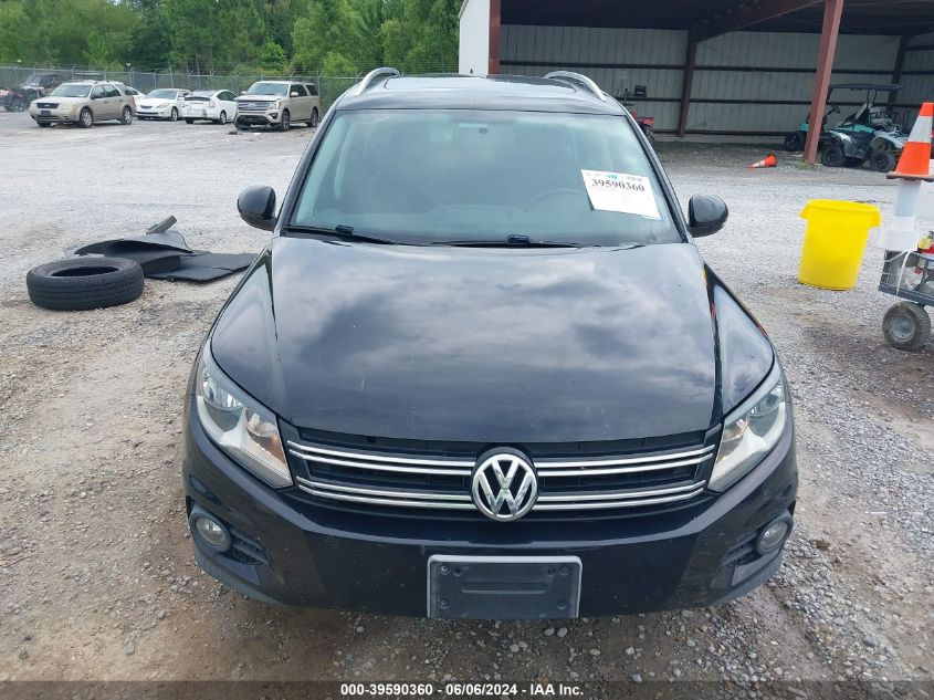 2012 Volkswagen Tiguan Se VIN: WVGBV7AX6CW532221 Lot: 39590360