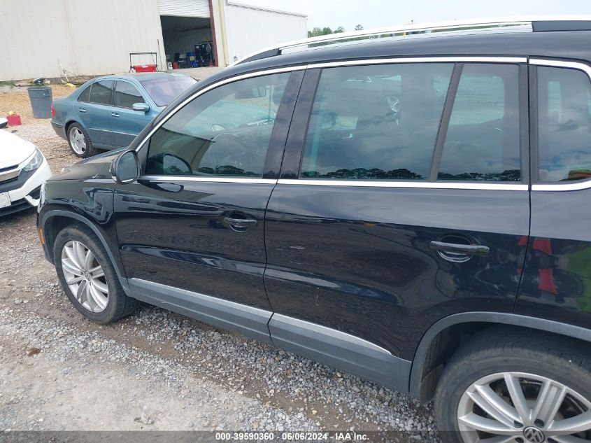 2012 Volkswagen Tiguan Se VIN: WVGBV7AX6CW532221 Lot: 39590360