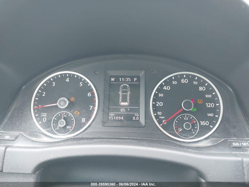 2012 Volkswagen Tiguan Se VIN: WVGBV7AX6CW532221 Lot: 39590360