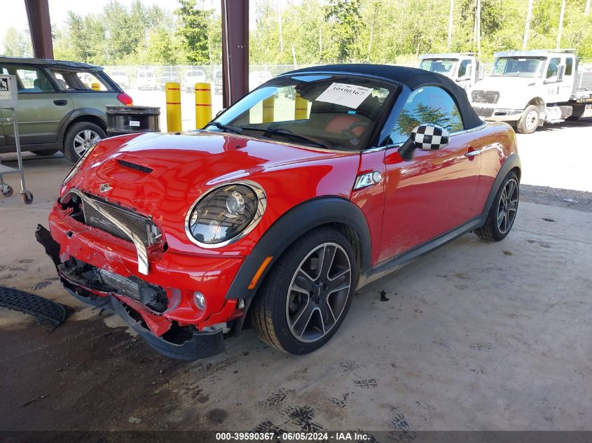 2015 Mini Roadster Cooper S VIN: WMWSY3C51FT595441 Lot: 39590367