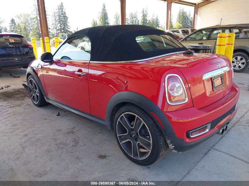 2015 Mini Roadster Cooper S VIN: WMWSY3C51FT595441 Lot: 39590367