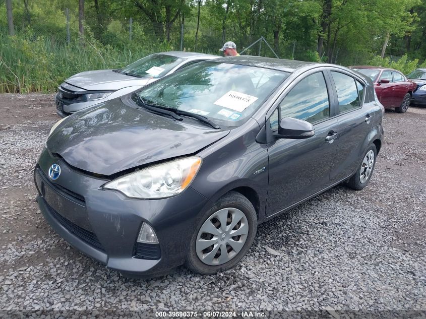 2013 Toyota Prius C Two VIN: JTDKDTB36D1546405 Lot: 39590375