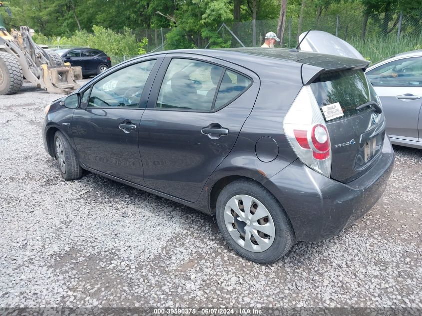 2013 Toyota Prius C Two VIN: JTDKDTB36D1546405 Lot: 39590375