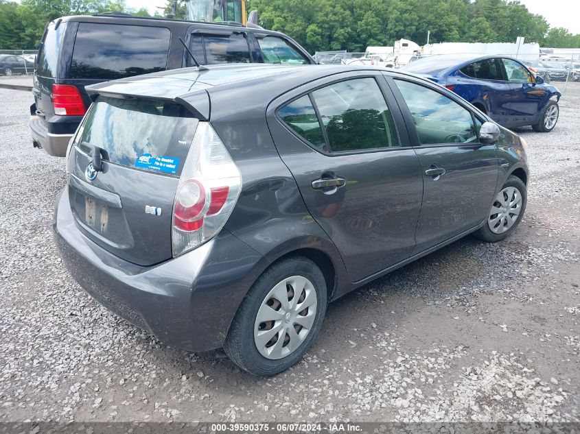 2013 Toyota Prius C Two VIN: JTDKDTB36D1546405 Lot: 39590375