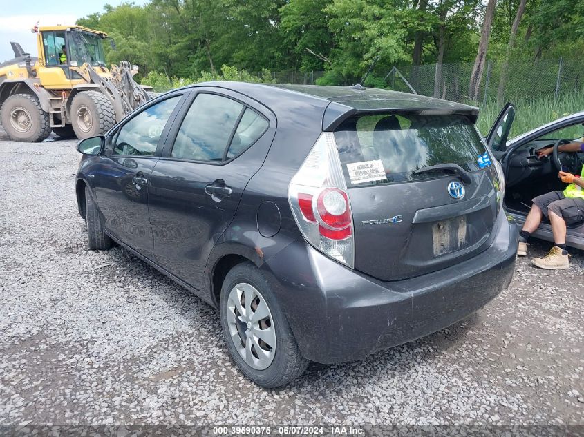 2013 Toyota Prius C Two VIN: JTDKDTB36D1546405 Lot: 39590375