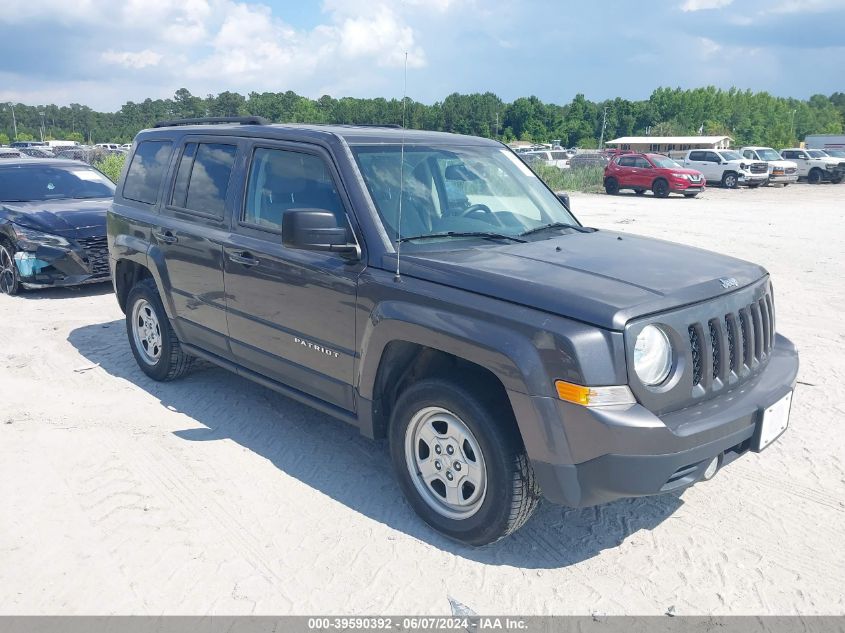 2017 Jeep Patriot Sport Fwd VIN: 1C4NJPBB9HD103612 Lot: 39590392