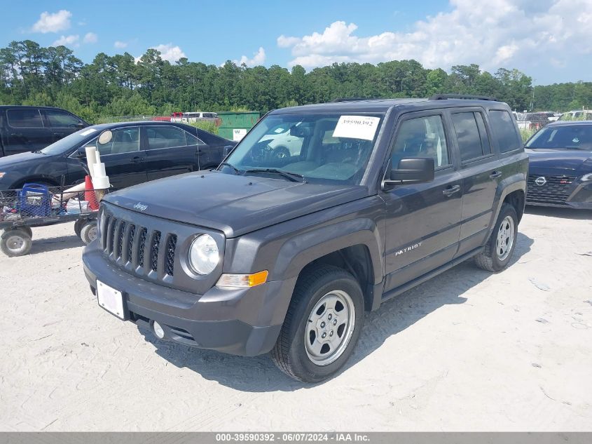 2017 Jeep Patriot Sport Fwd VIN: 1C4NJPBB9HD103612 Lot: 39590392