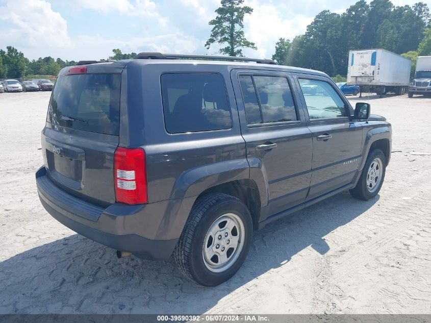 2017 Jeep Patriot Sport Fwd VIN: 1C4NJPBB9HD103612 Lot: 39590392