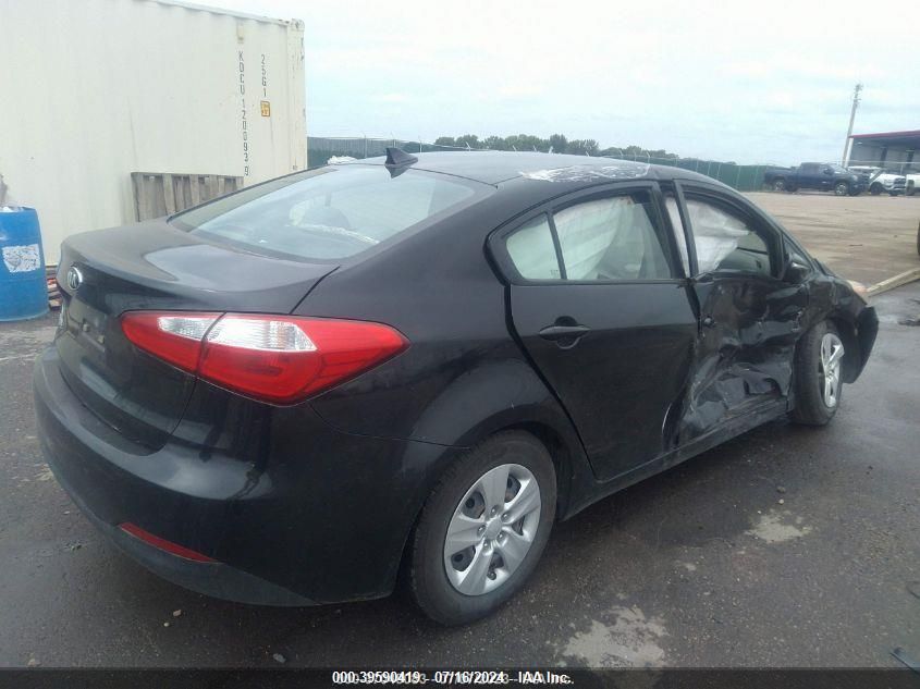 VIN KNAFX4A62G5499748 2016 KIA Forte, LX no.4