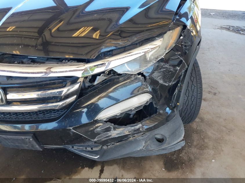 2016 Honda Pilot Touring VIN: 5FNYF5H9XGB052779 Lot: 39590432