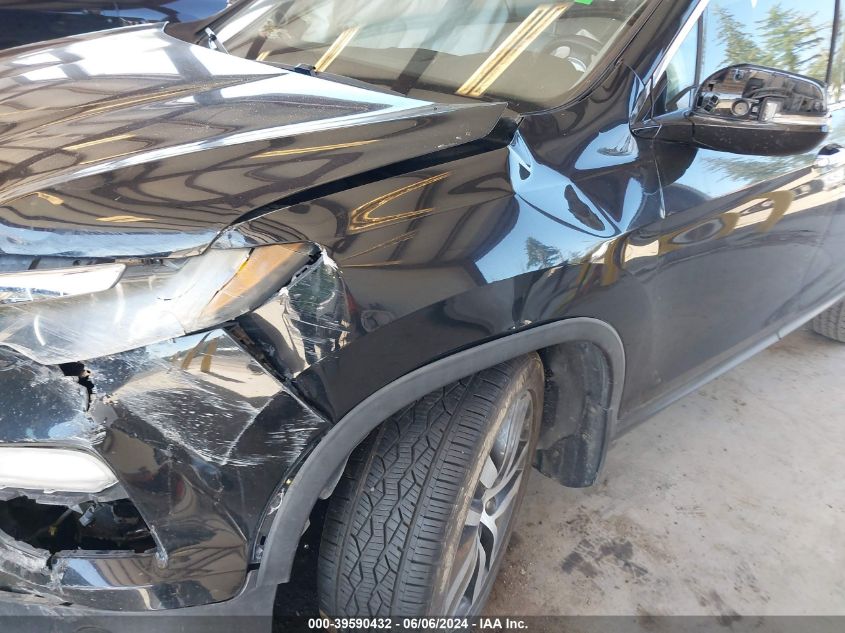 2016 Honda Pilot Touring VIN: 5FNYF5H9XGB052779 Lot: 39590432