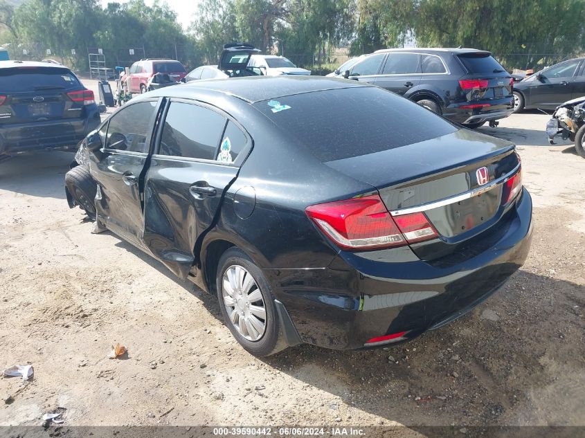 2013 Honda Civic Lx VIN: 2HGFB2F53DH301979 Lot: 39590442