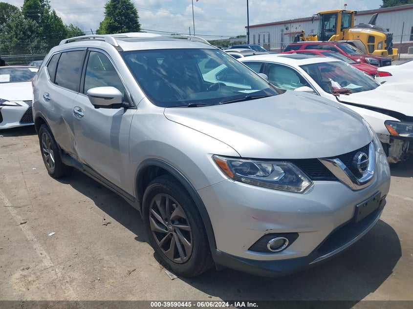 2016 Nissan Rogue Sl VIN: 5N1AT2MV6GC740783 Lot: 39590445