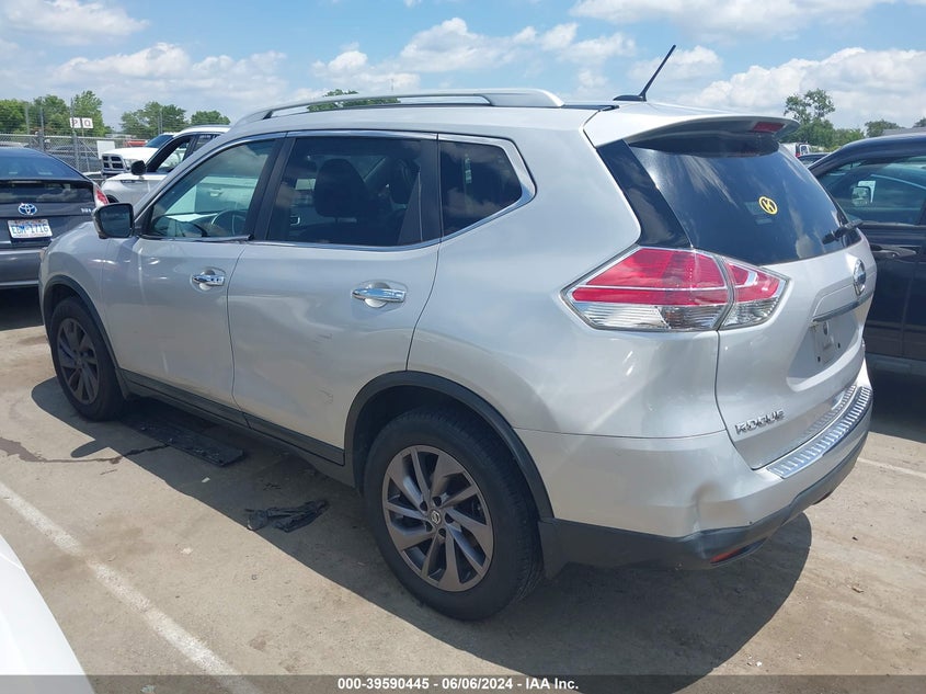 2016 Nissan Rogue Sl VIN: 5N1AT2MV6GC740783 Lot: 39590445
