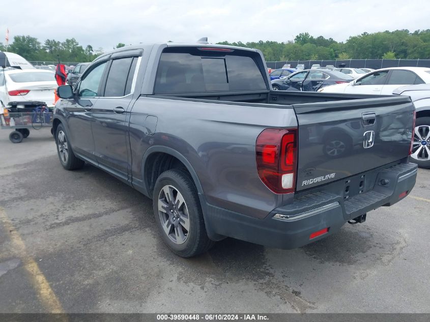 2019 Honda Ridgeline Rtl VIN: 5FPYK2F56KB001645 Lot: 39590448