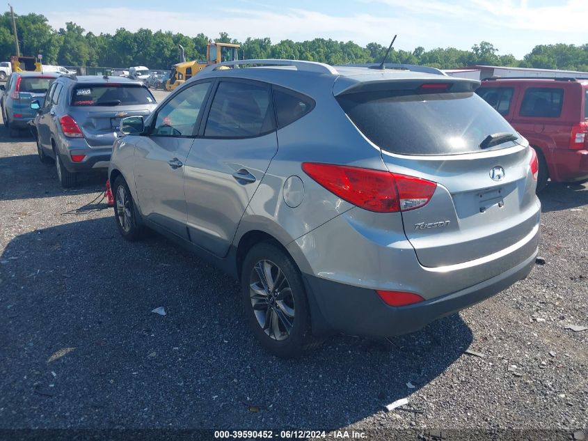 2014 Hyundai Tucson Se VIN: KM8JU3AG3EU895470 Lot: 39590452